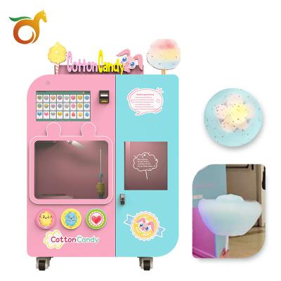 China Color Commercial Sourcing Latest Cotton Candy Making Machine Stable And Durable Self-service Vending Machine for sale