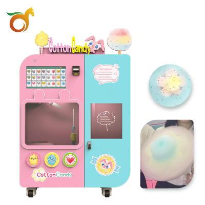 China Commercial Supply Automatic Cotton Candy Machine Fancy Vending Machine Multicolor Cotton Candy Making Machine for sale