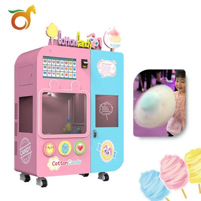 China 2022 new subway station airport mall cotton candy making machine fully automatic self-service vending machine shopping mall scenic spot for sale