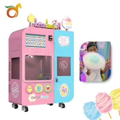 China Commercial Subway Station Airport Mall Large Cotton Candy Vending Machine Fully Automatic Electric Smart Remote Operated Vending Machine for sale