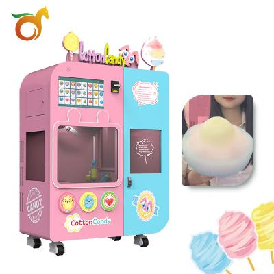 China High Quality And High Profit Full Automatic Cotton Candy Machine Airport Mall Metro Station Commercial Self Service Vending Machine for sale