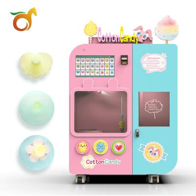 China New Commercial Automatic Cotton Candy Supplying Machine Can Add Powdery Flavoring High Quality and Stable Vending Machine for sale