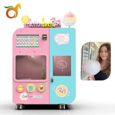 China Self-Service Vending Machine Smart Cotton Candy Machine Commercial Supplying Snacks Making Machine Mall Playground for sale