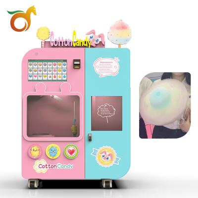 China New Automatic Cotton Candy Machine High Profit Commercial Self Vending Machine Cotton Vending Machine Cotton Equipment for sale