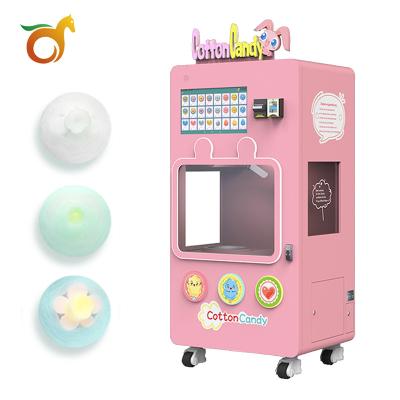 China Cotton candy machine self-service vending machine shopping mall fully automatic commercial intelligent cinema for sale