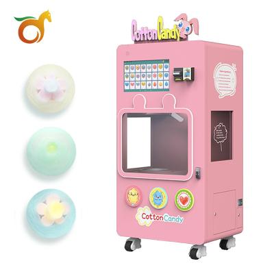 China Commercial Sourcing Hot Selling Money Making Business Kids Self Service Cotton Candy Machine Vending Machine for sale