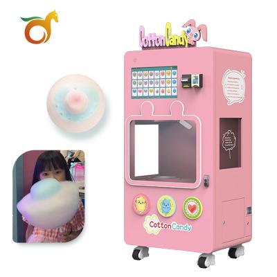 China Multi-Language Automatic Marshmallow Machine Interactive Self-Service Cotton Viewing Vending Machine Airport Metro Station High Candy Candy Machine for sale