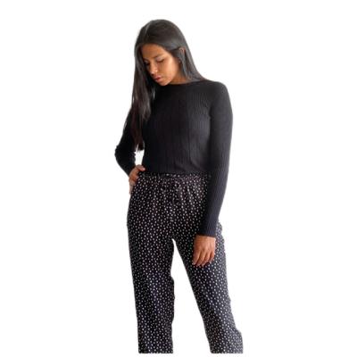 China QUICK DRY Geometric Patterns Autumn Winter High Waisted Women Pants Ladies Pencil Pants Casual Pants Good Quantity for sale