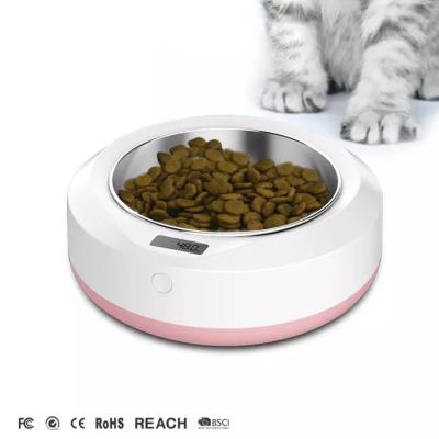 China Utomatic Dog Bowl Food Mat Pet Food Feeder Bowl Electronic Digital Scale 1kg for sale