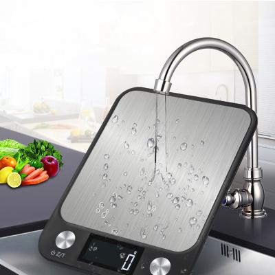 China Weight Measuring Stainless Steel 5kg Kitchen Food Scale Touch Button Scale Medicine Waterproof Cooking Scale for sale