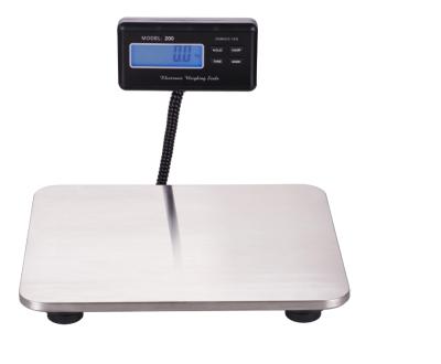 China Weight Measuring 2020 Best Electronic Floor Postal Scales For Parcel Postage Weighing Stainless Steel Housing Large Indicato LCD Display for sale