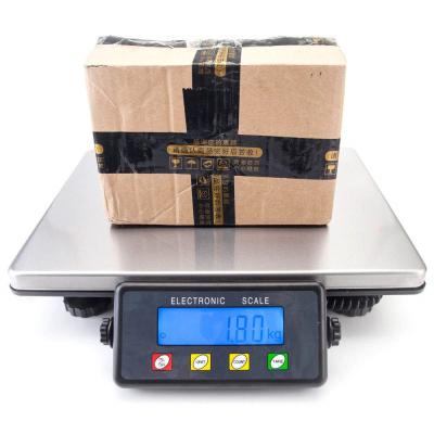 China Industrial Heavy Duty Digital Shipping Large Platform 200kg/660lb LCD Post Office Scale Bench Scale Mailbox With AC Adapter 390mm* 305mm *78mm for sale