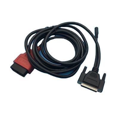 China Universal Read Wire External Truck Diagnostic Cable Factory Customized D-sub 25 Pin Internal Thread To OBD2 16 Pin Protocol Car Diagnostic for sale