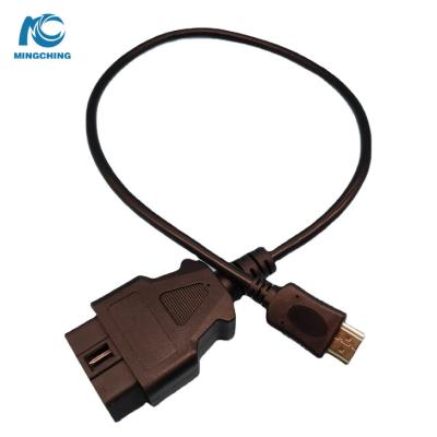 China J1962 Universal Custom Male Connector Wire OBD Cable for sale