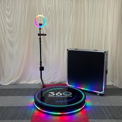 China Luxury Portable Photobooth Stand Wedding Party Setup Auto Selfie Rotation Camera 360 Degree Video Photo Booth Machine for sale