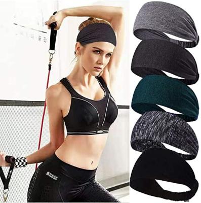 China Ect Sweatband Non-Slip Headband For Headband Yoga Headband Workout Non-slip Sports Headband Wrap for sale