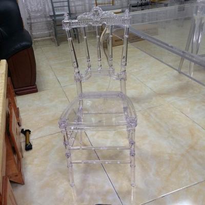 China Popular wholesale clear crystal crystal party furniture event furniture hotel king chiavari chair for sale