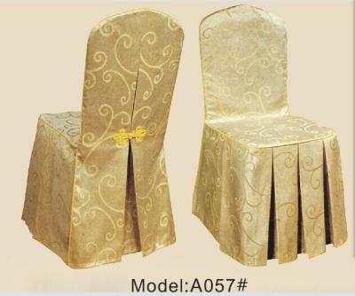 China Large stretch jacquard fabric chair cover, hotel chair cover, banquet chair cover for sale