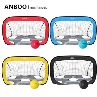 China Foam+steel+nylon special portable folding football gate with One World football gift/non-inflationary soccer/air free football for sale