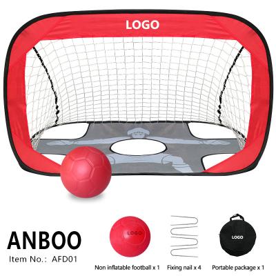 China Special Foam+steel+nylon Folding Portable Dual Purpose Soccer Goal With Free One World Soccer Gift/Air Football for sale