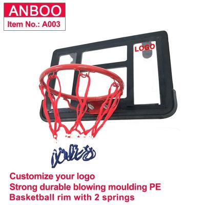 China PE+PC Outdoor&Indoor Colorful Mini Basketball Backboard With Rim / Net For Basketball Sports for sale