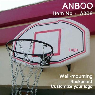 China Custom HDPE+Steel Plastic Wall Mounted Basketball Backboard For Basketball Sports Gifts for sale