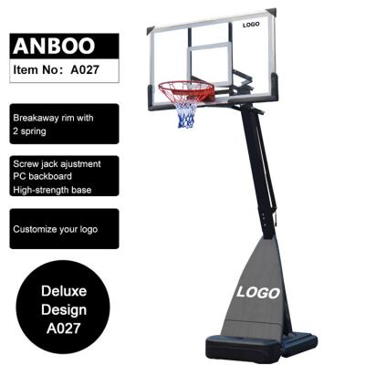 China Steel Custom Adjustable Movable Portable Basketball Rack / Hoop / System / Equipment for sale