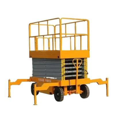 China Manufacturing Plant Electric self-propelled tracked scissor fork lifting tracked mobile working platform for sale