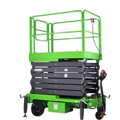 China Hotels Electric scissor lift automatic mobile high-altitude work platform mobile hydraulic lift for sale