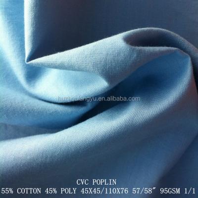 China Simply 2014 HOT SALE 55% COTTON 45%POLYESTER CVC POPLIN FABRIC for sale