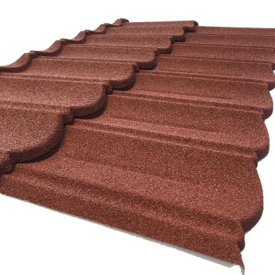 China Metal Roof System Bond Tile Stone Coated Metal Roof Tile for sale