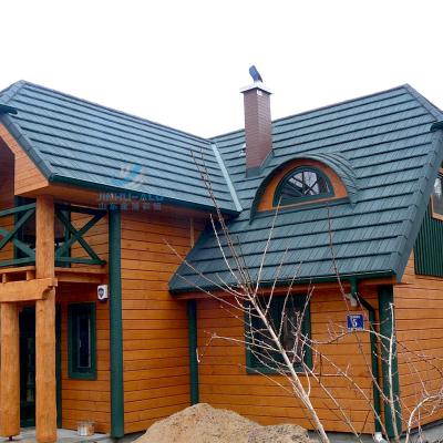 중국 Shingle Stone Coating Plain Roof Tile JH-01 Metal Hotel classic Roofing Tiles 판매용