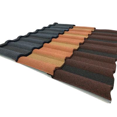 China Chinese color Metal Tile Roofing Sheets coated long time bond  roofing sheet in Nigeria for sale