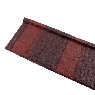 China Villa Shingle Wood Roof Tile Stone Coated Steel wave Building Material Metal Roof Tiles Te koop