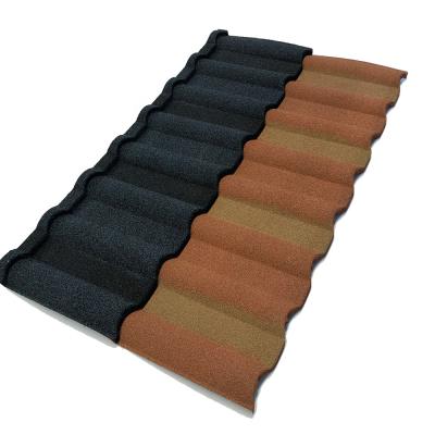 China Jinhu JH-01 Stone Coated Roofing Tile Outdoor Shingle Plain Metal  Roof Tiles for sale