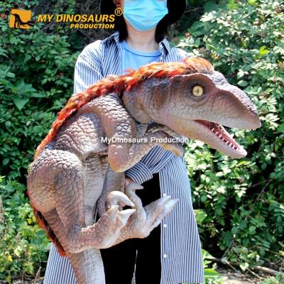 China Movie My Dino Party A661 Props Baby Dinosaur Raptor Hand Puppets for sale