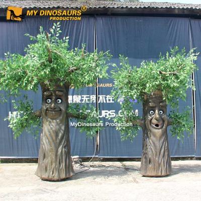 China Steel Frame Maintenance Artificial Tree Animatronic Talking Tree For Attraction for sale