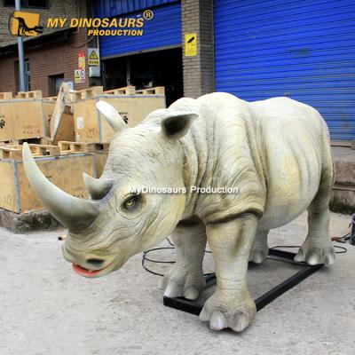 China Museum My Dino Life Size Animatronic Animal Rhinoceros DAA570 For Zoo for sale