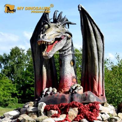 China Waterproof MA Dino-D7-10 high simulation Dragon Life Size Statue for sale