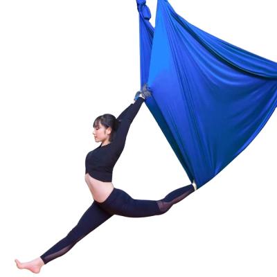 China DR Best Anti Gravity Yoga Hammock Aerial Swing Gradient Color Yoga Flying Low Bed Durable Stretch for sale