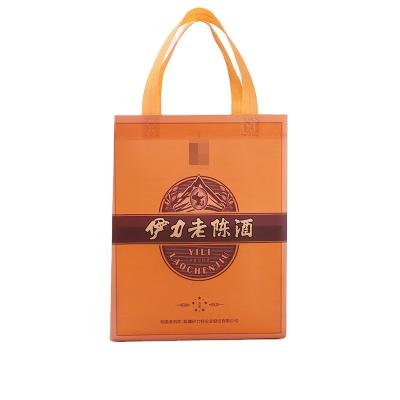 China Wholesale Recyclable Portable Reusable Eco-Friendly Nonwoven Shopping Bags Woven Shopping Bag Logo Fabric Non Woven Shopping Bag Custom Made for sale