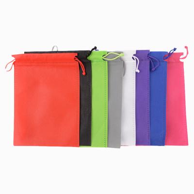 China 2021 Custom Size Logo BIODEGRADABLE Plain Nonwoven Breathable Tea Bag Storage Bag Drawstring Pouch for sale