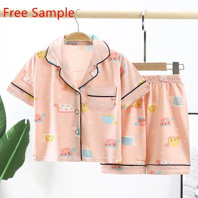 China Wholesale Breathable Comfortable Pajamas Cotton Breathable Children Pajamas Children America OEM Customized Technics Europe Charm Logo Item for sale