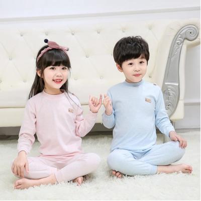 China Breathable Drop Shipping Long Sleeves Home Wear Babies Suits Kids Clothes 95 Cotton Kids Pajamas Simple Clothing Quantity Print for sale