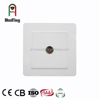 China Home TV Antenna RF Wall Faceplate Socket TV Cable Outlet Wall Plate for sale