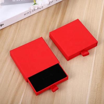 China Red Jewelry Packaging Hot Selling Jewelry Packaging Box With Velvet Insert for sale