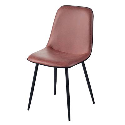 China (Other)Adjustable Fancy Genuine Leather Metal Leg Dining Chair Modern French Fabric Velvet Dining Chair Restaurant Hall Chair Mid Century With Arm Rest for sale