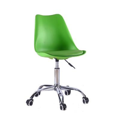 China (Height)Adjustable Hot Sale On The Line Mid-Back Swivel Chair Price Black Tulip Office Chair Computer Desk Chair for sale