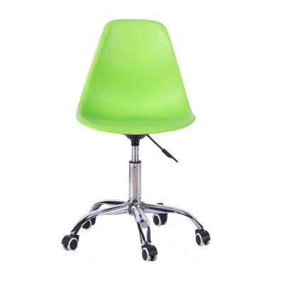 China (Others) Leisure Adjustable Nails Roll Chair Home Plastic Online Dining Swivel Office Dining Chairs for sale