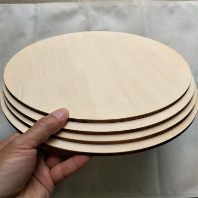 China China 30CM Custom Laser Cut Wood Round Slices DIY Empty Wood Slices Unfinished Log Slices For Decorations, Pyrography, Painting for sale